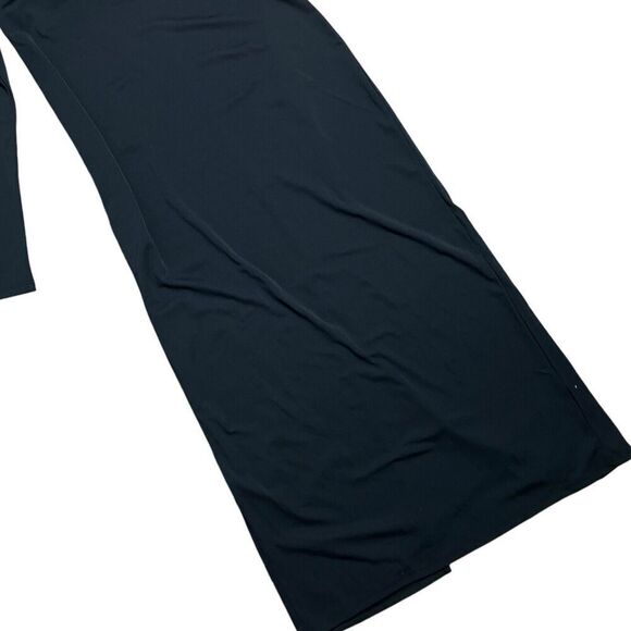 J Crew Collection Dress WMNS XXS Black Off The Shoulder Matte Maxi Jersey BV841 - Picture 3 of 14